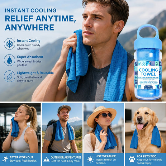 ⏰Last Day Buy 1 Get 1 Free (Each only $9.99)🔥Absorbent Quick-Drying Gym Cooling Towels🧊