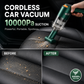 ⏳Time-Limited Special⏰🧹 Cordless Car Vacuum – 10000Pa Suction & 4000mAh Battery 🚗