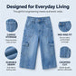 👖 LIMITED-TIME 50% OFF! ✨ Women's Casual Stretchy Cropped Denim Pants – Barrel Fit, Mid-Waist, Multi-Pockets 🌿