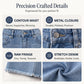 Women’s Casual High Waisted Fringed Denim Shorts