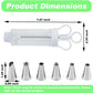 🍪 Stainless Steel Cookie Press & Cake Decorating Gun Kit – Reusable Pastry Tool Set for Cookies, Cupcakes & Homemade Desserts ✨