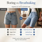 Women’s Casual High Waisted Fringed Denim Shorts