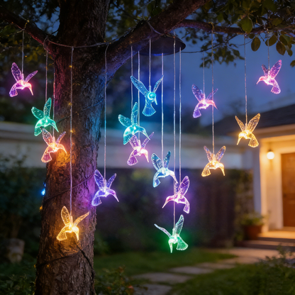 🦋 Solar Butterfly Wind Chime Light – Color-Changing LED Garden Decor for Patio & Outdoor