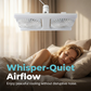 🌬️✨Dual-Head Ceiling Fan with LED Light – Modern Design with Remote Control for Living Room & Bedroom