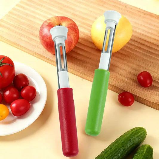 🥳2026 HOT SALE🥳💞50K+ SOLD!🔪The 2-in-1 Kitchen Hero: Core & Peel with a Twist. Stainless Steel Fruit Tool! 🍎⏱️