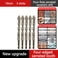 🔥2026 Hot Sale🔥High-Strength 4-Flute Serrated Eccentric Drill Bit Kit - Durable & Versatile for All DIY Projects