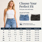 Women’s Casual High Waisted Fringed Denim Shorts