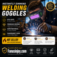 🔥 50% OFF 👨‍🏭 Auto-Darkening Welding Goggles – Anti-Glare Welder Safety Glasses for TIG & Arc Welding, UV Protection 🛡️