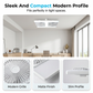 🌬️✨Dual-Head Ceiling Fan with LED Light – Modern Design with Remote Control for Living Room & Bedroom