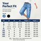 👖 LIMITED-TIME 50% OFF! ✨ Women's Casual Stretchy Cropped Denim Pants – Barrel Fit, Mid-Waist, Multi-Pockets 🌿