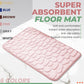 🔥 50% OFF 🛁✨ Memory Foam Embossed Pebble Velvet Bath Mat – Non-Slip Door Mat & Living Room Floor Rug 🏠