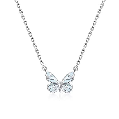 🦋Blue Butterfly Necklace – Radiant elegance in a trendy style, a delicate design for everyday wear 💎✨