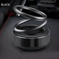 📢📢50% OFF !! ⏰Solar Rotating Double Ring Suspension Car Aromatherapy Ornament