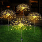Solar Powered Garden Spike Fairy Light, Firework Style Dandelion Copper Wire String Light, Outdoor Waterproof Decorative Lamp for Patio, Lawn, or Balcony🌿🌙