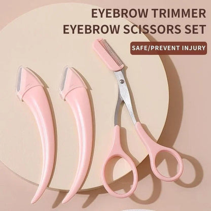 📢📢50% OFF !! ⏰Pousbo® Eyebrow Scissors With Comb