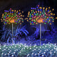 Solar Powered Garden Spike Fairy Light, Firework Style Dandelion Copper Wire String Light, Outdoor Waterproof Decorative Lamp for Patio, Lawn, or Balcony🌿🌙
