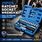 🔧 50% OFF NOW! 🛠️ 29-Piece Ratchet Socket Wrench Kit – CR-V Steel, Versatile & Portable 📦