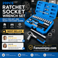 🔧 50% OFF NOW! 🛠️ 29-Piece Ratchet Socket Wrench Kit – CR-V Steel, Versatile & Portable 📦