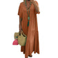 📢📢Last Day-50% OFF!!⏰Women’s Casual Long Dress with Short Sleeves