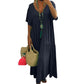 📢📢Last Day-50% OFF!!⏰Women’s Casual Long Dress with Short Sleeves