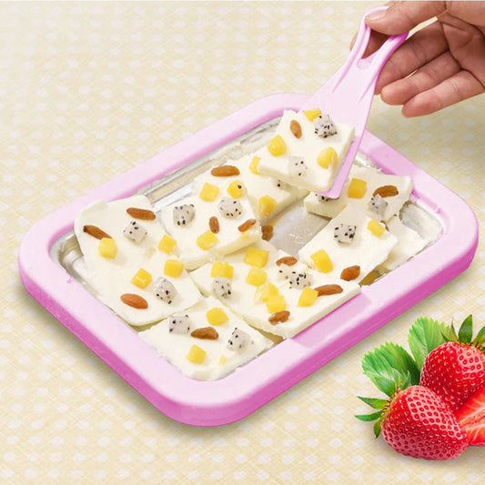 🍦✨ Make Your Own Ice Cream Rolls at Home! Mini Stainless Steel Frozen Dessert Maker for Kids, Parties & Summer Fun
