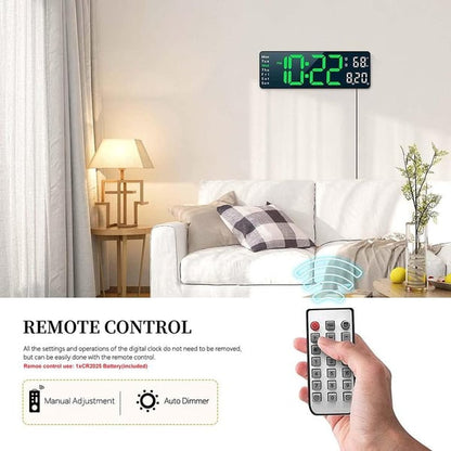 🎉 2026 Sale — Over 31,200 Sold! ⏰ 16" Giant Digital Wall Clock – Auto-Dim, Room Temp Readout ✨