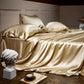 ✨🛏️ 50% OFF Limited Time! Solid Color Satin Bedding Set | Silky Soft Bed Sheet, Duvet Cover & Pillowcases for a Luxurious Bedroom
