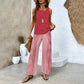 📢📢Last Day-50% OFF!!⏰ Women’s Trendy Print 2-Piece Outfit – Sleeveless Top & Pants Combo!"