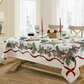 🔥 50% OFF 🎄 Waterproof Christmas Tablecloth – Red Rectangular Holiday Table Cover, Premium Decorative Tablecloth for Festive Dining ✨