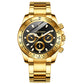 50% Off Mens Quartz Watch Stainless Steel Business Chronograph Half Price Luxury Timepiece for Work