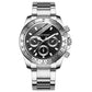 50% Off Mens Quartz Watch Stainless Steel Business Chronograph Half Price Luxury Timepiece for Work
