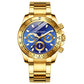 50% Off Mens Quartz Watch Stainless Steel Business Chronograph Half Price Luxury Timepiece for Work