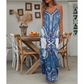 📢📢Last Day-50% OFF!!⏰Women’s Retro Print V-Neck Sleeveless Maxi Dress