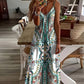 📢📢Last Day-50% OFF!!⏰Women’s Retro Print V-Neck Sleeveless Maxi Dress