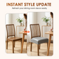 Full-wrap seat cover for chairs 🪑 Made of PU leather, water- & oil-repellent, suitable for all seasons 🛡️