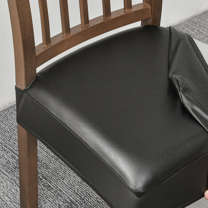 Full-wrap seat cover for chairs 🪑 Made of PU leather, water- & oil-repellent, suitable for all seasons 🛡️