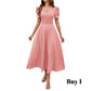 👗 2026 Sale — Over 39 400 Sold!💐 Elegant V‑Neck High Waist Dress with Puff Sleeve