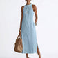 🌿☀️ NEW 2026 Women's Vintage Cotton Linen Lace Patchwork Midi Dress | Soft, Breathable & Flattering Summer Dress