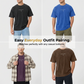 Men's Cross & Letter Print Vintage T-Shirt