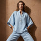 🎁2026 New Arrivals 50% OFF💥Women's Stand-Up Collar Top & Wide-Leg Pants Set