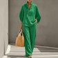 🎁2026 New Arrivals 50% OFF💥Women's Stand-Up Collar Top & Wide-Leg Pants Set