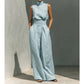 ⏳ LIMITED TIME 50% OFF! 👚 Top & Wide-Leg Pant 2-Piece Set – Sleeveless Mock Neck & Flowy Wide-Leg Silhouette 👖