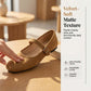 🌸 LAST DAY SPECIAL PRICE!! 🌸 Suede-Finish Mary Jane Ballet Flats – Memory Foam Insole, Adjustable Strap & Effortlessly Elegant 🥿✨