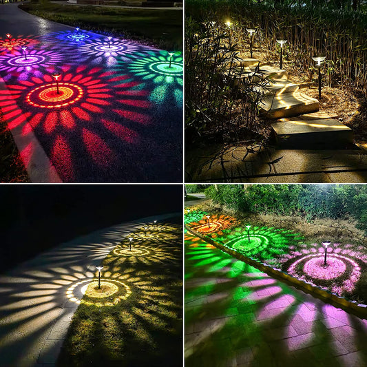💡🌿 Solar Garden Ground Lights – Waterproof Outdoor Landscape Lighting, Staking Pathway Lamps for Yard, Patio, Villa & Balcony Decorative Ambiance