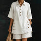 🥳SUMMER HOT SALE🥳💞50K+ SOLD!💥50% OFF! 🔥Women's Summer Relaxed Fit Top and Shorts Set