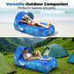 🏖️Limited Summer Offer🎯Inflatable Air Lounger with Sunshade – Compact, Lightweight & Easy to Inflate for Beach, Garden, or Camping