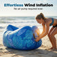 🏖️Limited Summer Offer🎯Inflatable Air Lounger with Sunshade – Compact, Lightweight & Easy to Inflate for Beach, Garden, or Camping
