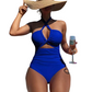 🏖️ LIMITED-TIME 50% OFF! ✨ Criss Cross Halter One-Piece Swimsuit – Tummy Control, Cutout ✨