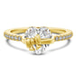 Heart Ring with Delicate Bow Detail – Elegant Gift for Her💍🎀