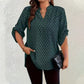 📢📢50% OFF !! ⏰Women's Geometric Print V-Neck Blouse👚